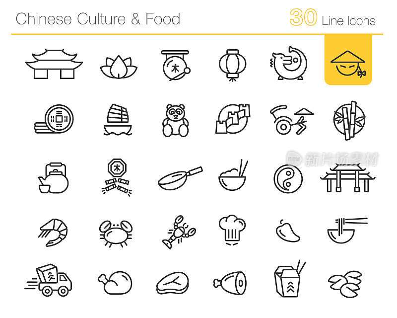 中国文化与美食// Line Premium